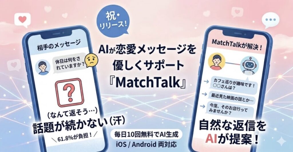 AIが恋愛メッセージをサポート